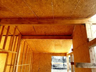 House, “Half-timbered 98” design, Borisovo village: interior partitions
