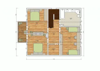 Haus nach Projekt „Forward“, Dorf Sholokhovo: Projektgrundriss