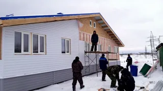 Haus nach individuellem Projekt, Kineshma: Fassadenverkleidung