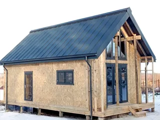 Haus 76 m² nach individuellem Projekt, Dorf Tulchino: Fertiges Haus