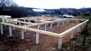 Haus 152 m² nach Projekt „Prag“, Dorf Lysnovo: Fundament und Grundrahmen