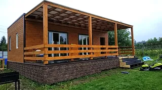 Haus nach Projekt „Mistika - S2.8“, Dorf Kukarino: Fertiges Haus