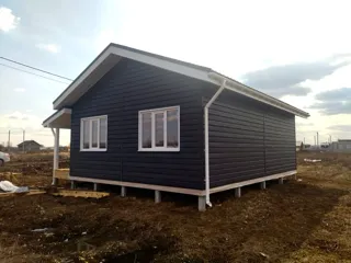 Haus nach Projekt „Galaktika - 76.65“, Kostroma: Fassadenverkleidung