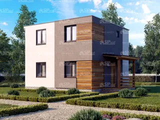 Haus 112,5 m², Projekt „Kostroma“, Dorf Nastasino: Projektvisualisierung