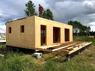 Haus nach Projekt „Mistika - S2.8“, Dorf Bolshaya Ivanovka: Fertiges Haus