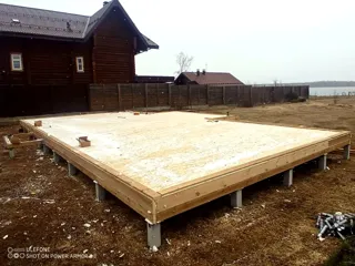 Haus nach Projekt „Arizona mini“, Gebiet Kostroma: SIP-Boden auf Höhe 0