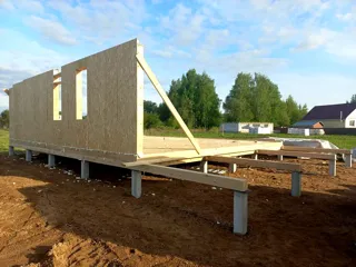 Haus 86,6 m² nach individuellem Projekt, Dorf Laptevo: Wandmontage