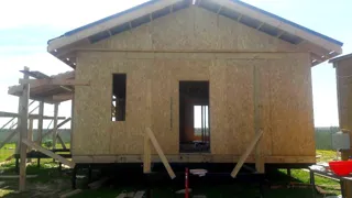 Haus nach Projekt „Finnisch 70“, Gebiet Moskau: Wandmontage