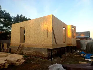 107 m² house built to a custom design, Shuya: wall assembly