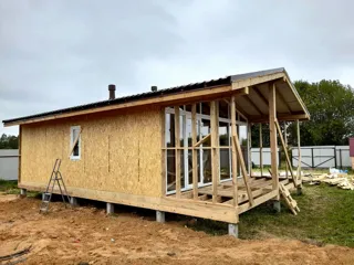 55,5 m² house built to a custom design, Kostroma Region: completed house