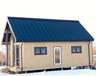 Haus 76 m² nach individuellem Projekt, Dorf Tulchino: Fertiges Haus