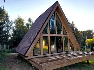 Haus nach individuellem Entwurf, Region Jaroslawl: fertiges Gebäude