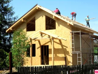 House based on the “Briz” design, Ivanovo Region: wall assembly