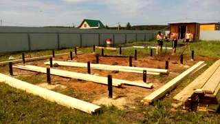 Haus nach Projekt „Bris“, Cottage-Siedlung „Schaworonki“: Fundament und Grundrahmen