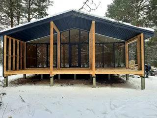 “Barnhouse 110” projesine göre ev, Vidogoshchi köyü