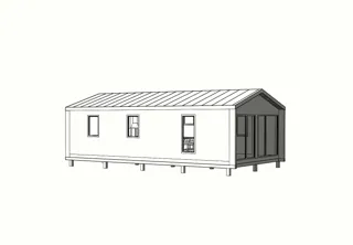 Haus 54,5 m² nach individuellem Projekt, Dorf Mokraya