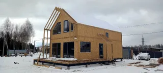 Özel projeye göre 145 m² ev, Kopnino köyü: duvar montajı