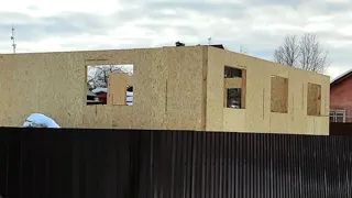 Haus nach Projekt „Lasur“, Kokhma: Wandmontage