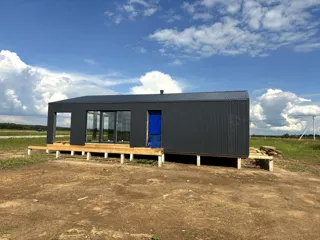 Haus nach Projekt „Barnhouse 84.2“, Dorf Ivantsevo: Fertiges Haus