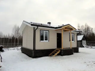 Haus nach Projekt „Vivat 2.5“, Dorf Barskovo: Fertiges Haus