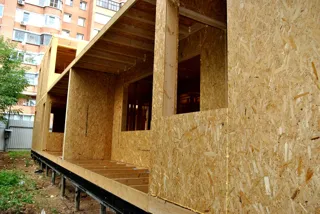 Haus nach Projekt „Pegas-2“, Gebiet Moskau: Wandmontage