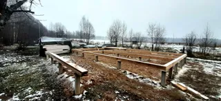 Haus 163 m² nach individuellem Projekt, Dorf Turabevo: Fundament und Grundrahmen