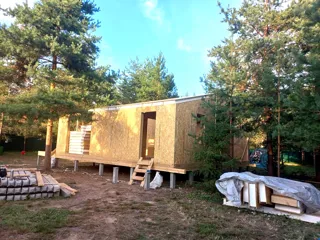 Datscha nach Projekt „Barnhouse 76.1“, Gebiet Wladimir: Wandmontage