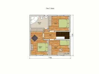 House based on the “Dilizhans” design, Moscow Region: design floor plan