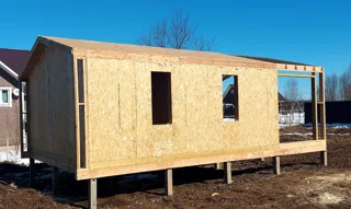 Haus 54 m², Projekt „Barnhouse 39“, Gebiet Moskau: Wandmontage