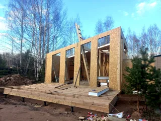 Haus nach individuellem Projekt, KP „Jaroslawskoje Wsmorje“: Wandmontage