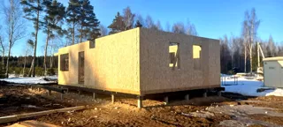 Özel projeye göre 145 m² ev, Kopnino köyü: duvar montajı