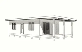 Haus nach individuellem Entwurf, Gebiet Iwanowo: Grundriss des Projekts