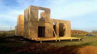 Haus nach Projekt „Grafit“, Siedlung Lyubashino: Wandmontage