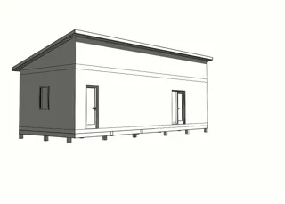 Özel projeye göre 47 m² ek bina, Kezelevo köyü