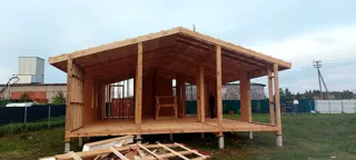 House based on the “Barnhouse 76.1” design, Zaporozhskoe settlement: completed house