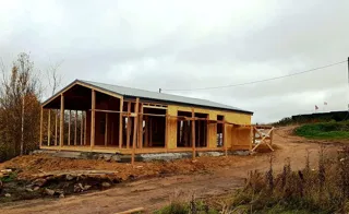 Haus nach Projekt „Barnhouse 76.1“, Dorf Zolotoruche: Dach