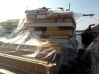 House built to a custom design, Arkhangelsk Region: house kit delivery