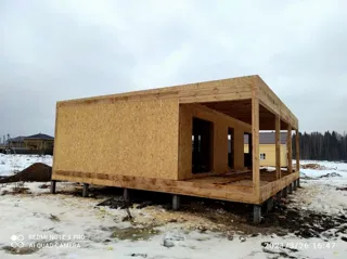 Özel projeli ev, Romanovka kasabası: tamamlanmış yapı