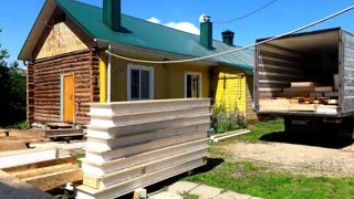 Extension built to a custom design, Uvod village: house kit delivery