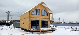 Özel projeye göre 145 m² ev, Kopnino köyü: duvar montajı