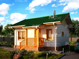 Haus 42,5 m² nach Projekt „Bulat“, Rybinsk: Projektvisualisierung
