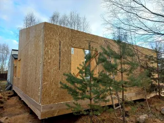 Haus nach individuellem Projekt, KP „Jaroslawskoje Wsmorje“: Wandmontage
