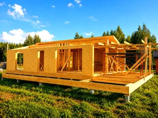 168,61 m² house built to a custom design, Yaroslavl Region: wall assembly