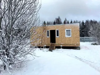 Haus 60 m² nach individuellem Projekt, Dorf Slobodka Sergiev: Fertiges Haus