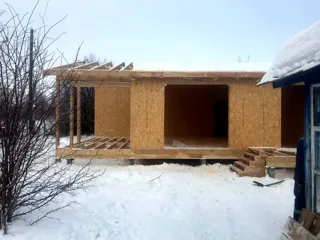 Haus 69 m², individuelles Projekt, SNT „Juschnyj-5“: Wandmontage