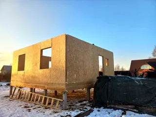 85 m² house built to a custom design, Rybinsk: wall assembly