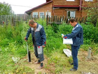 Haus nach Projekt „Radoniza“, Dorf Kryukovo: Fundament und Grundrahmen