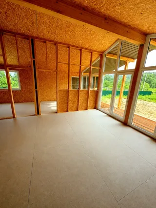 Haus 93,54 m² nach individuellem Projekt, Siedlung Karavaevo: Trennwände