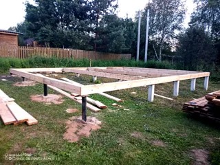 Haus nach individuellem Projekt, Region Jaroslawl: Fundament und Grundrahmen