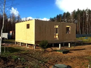 103 m² house, “Ermak” design, Timoshkino village: wall assembly